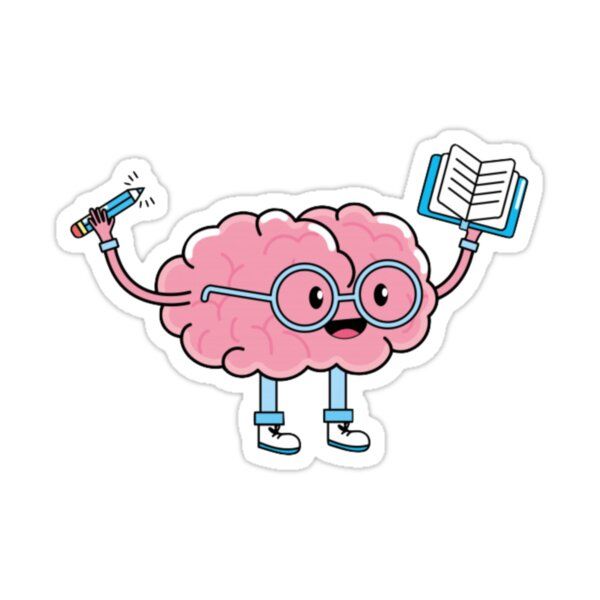 IGNOU Help Books brain child sticker by valentinowho